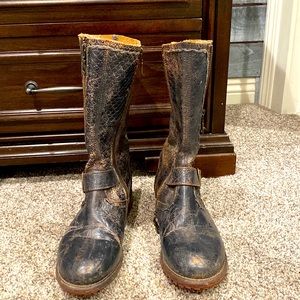 BED STU brown distressed Moto Boots size 8